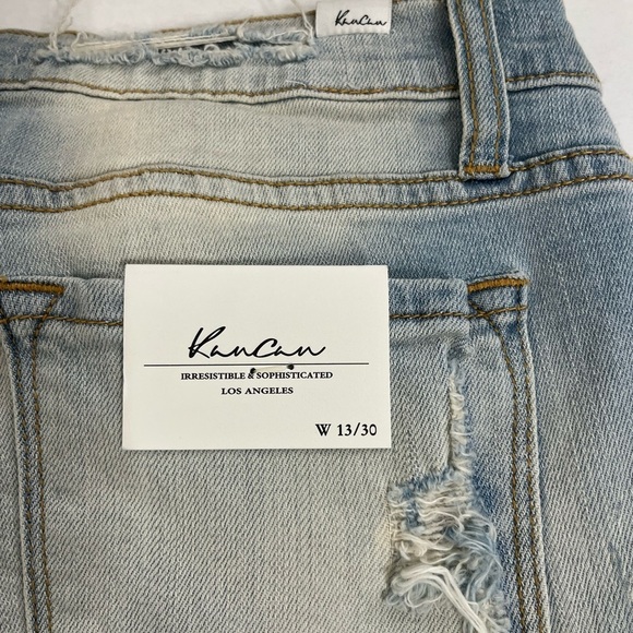 KanCan Jeans Distressed Bleached Size 13/30 New with Tags - Picture 3 of 10